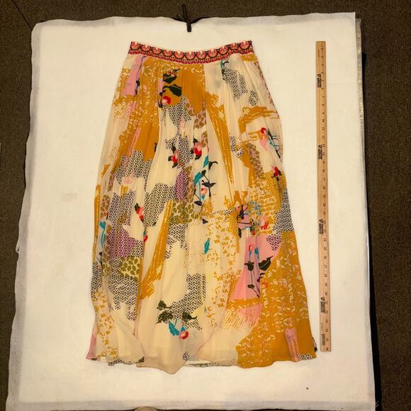 Anthropologie/Bhanuni by Jyoti/ Womens Large Mischa Maxi Skirt/Boho/Festival - Picture 2 of 3